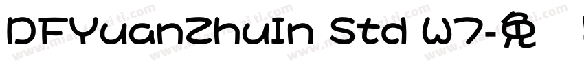 DFYuanZhuIn Std W7字体转换
